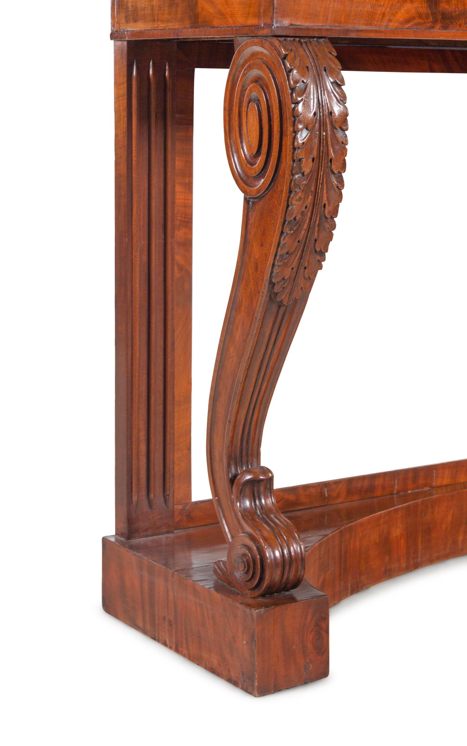An English Mahogany Pier Table