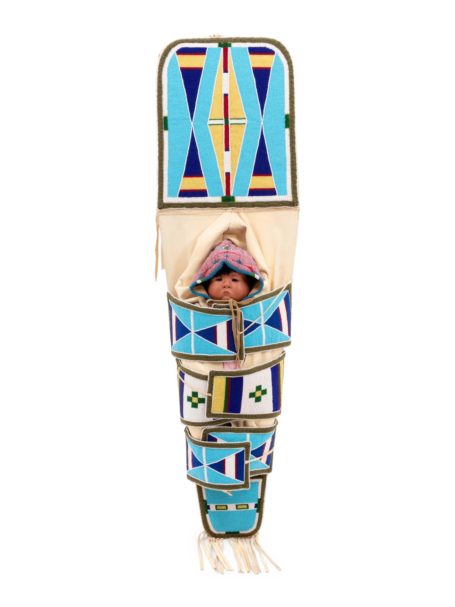 Beaded Hide Cradle, Full Size