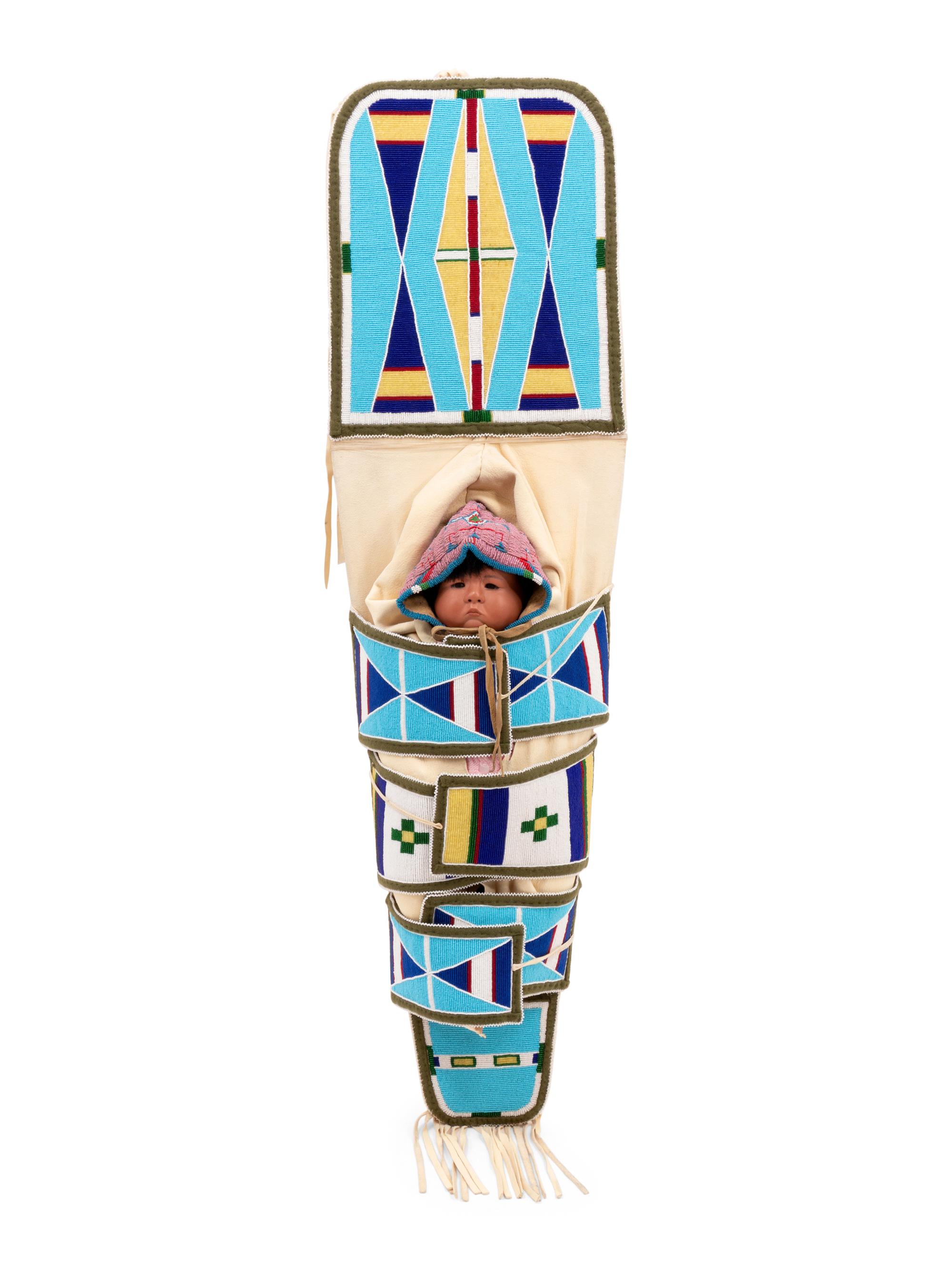 Beaded Hide Cradle, Full Size