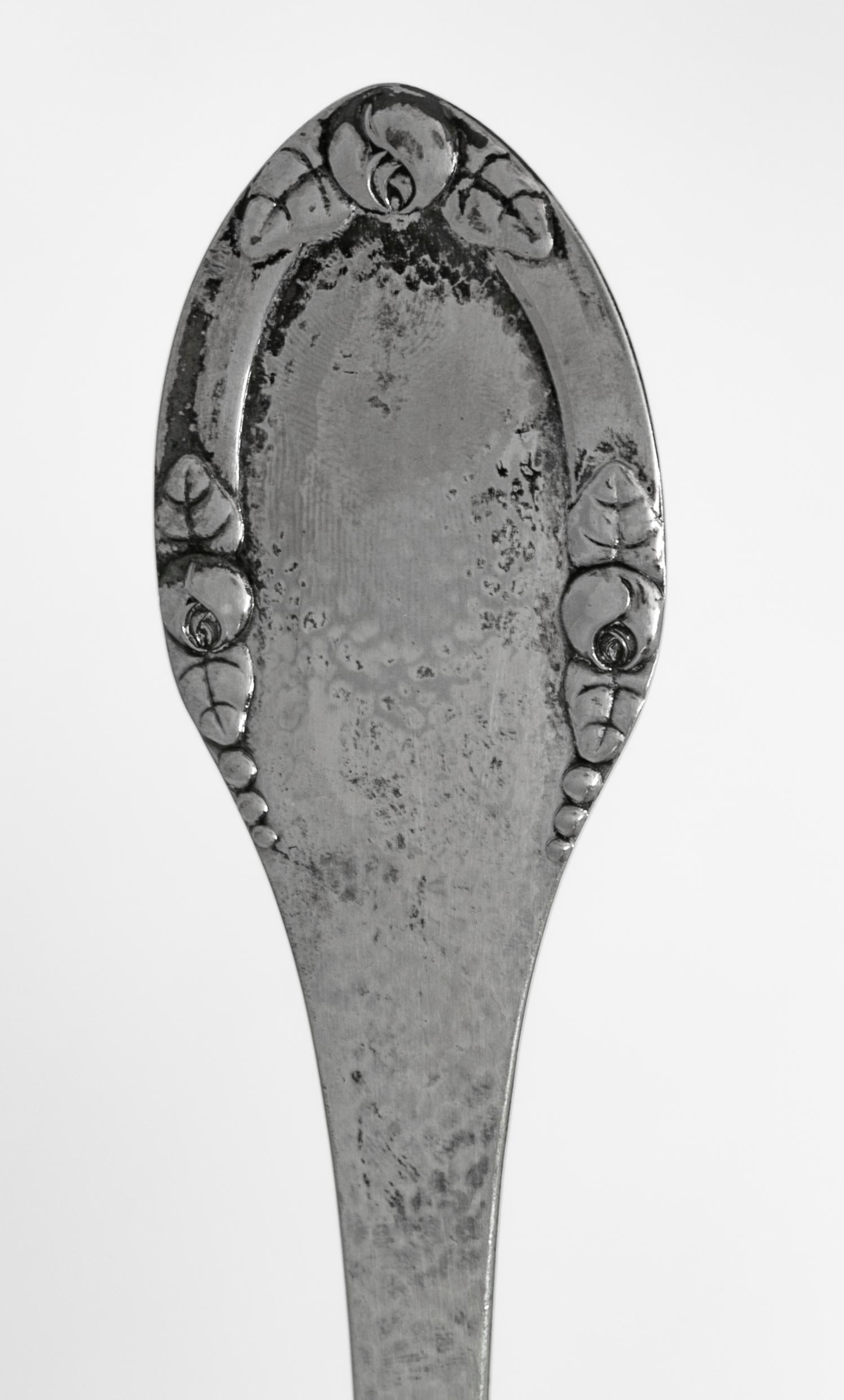 Five Danish Silver Flatware Articles
