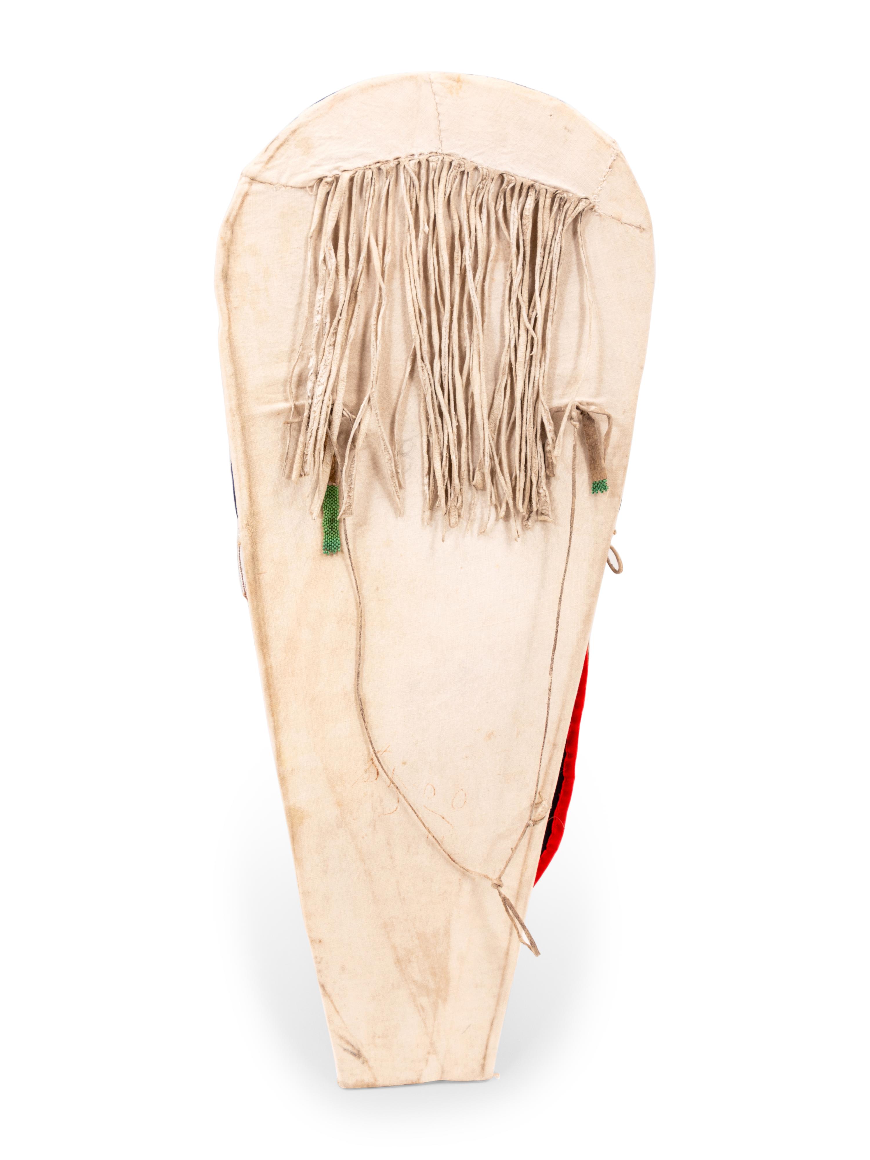 Nez Perce Beaded Toy Cradle, with Doll