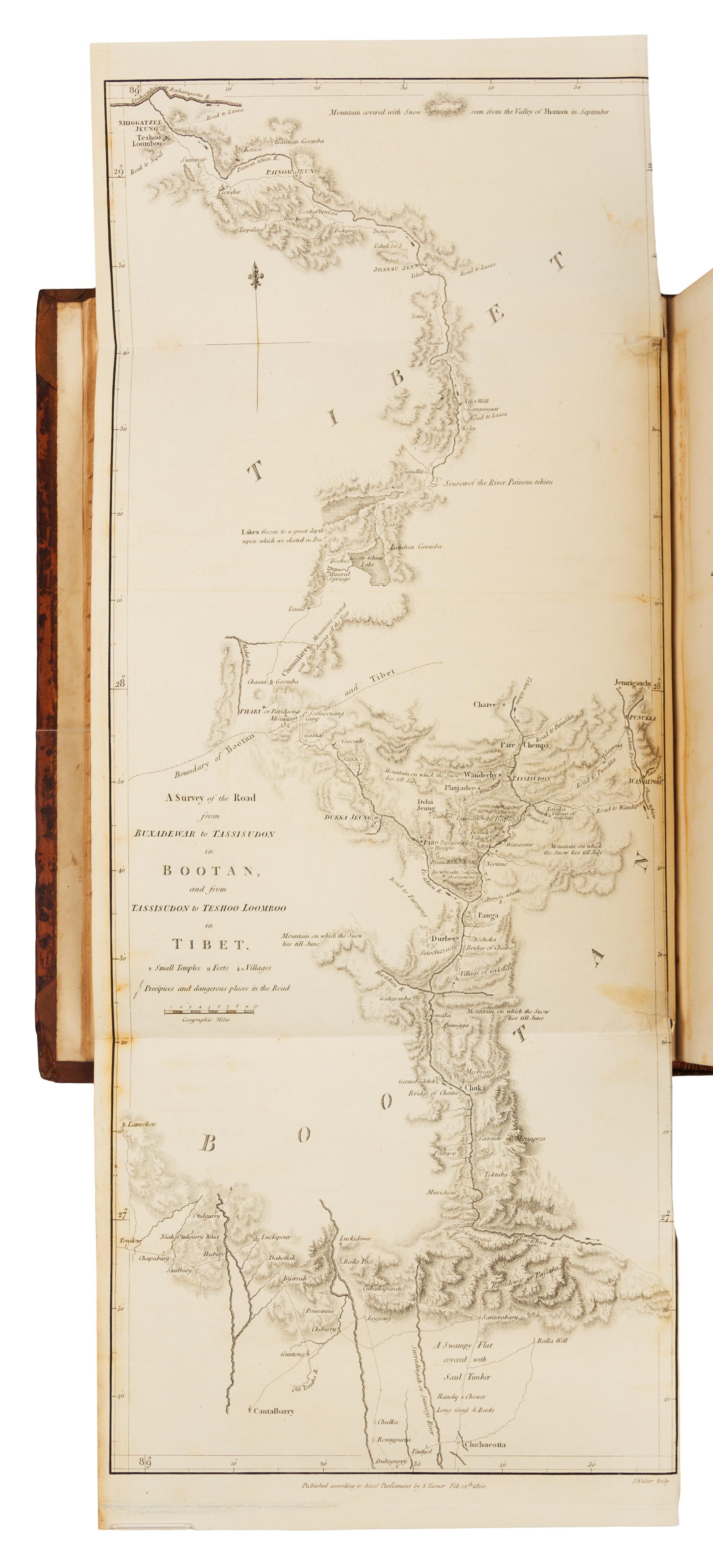 TURNER, Samuel. An Account of an Embassy to the Court of the Teshoo Lama, in Tibet. London, 1800. FIRST EDITION.