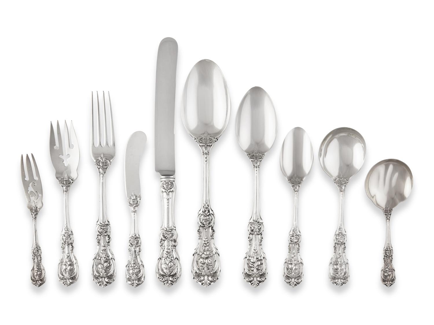 An American Silver Flatware Service