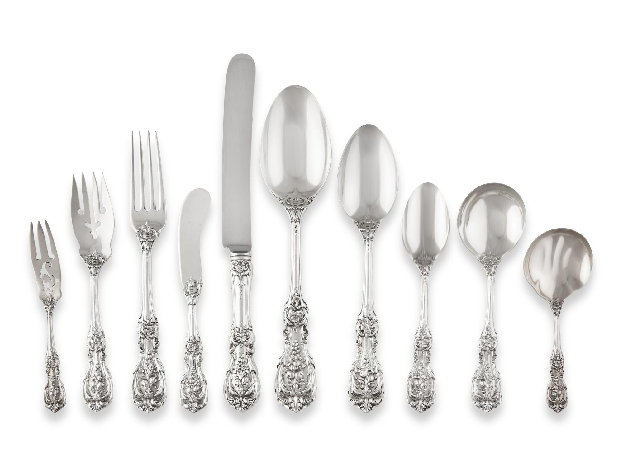 An American Silver Flatware Service