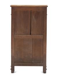 A Faux Bamboo and Maple Fall-Front Desk