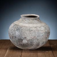 Anasazi Flagstaff Black-on-White Pottery Olla