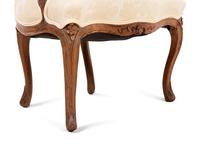 A Louis XV Walnut Fauteuil
