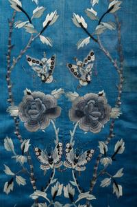 Three Chinese Silk Embroidered Panels