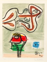Le Corbusier, (French/Swiss, 1887-1965), Plate 9 from the album Unite/Unit, 1963