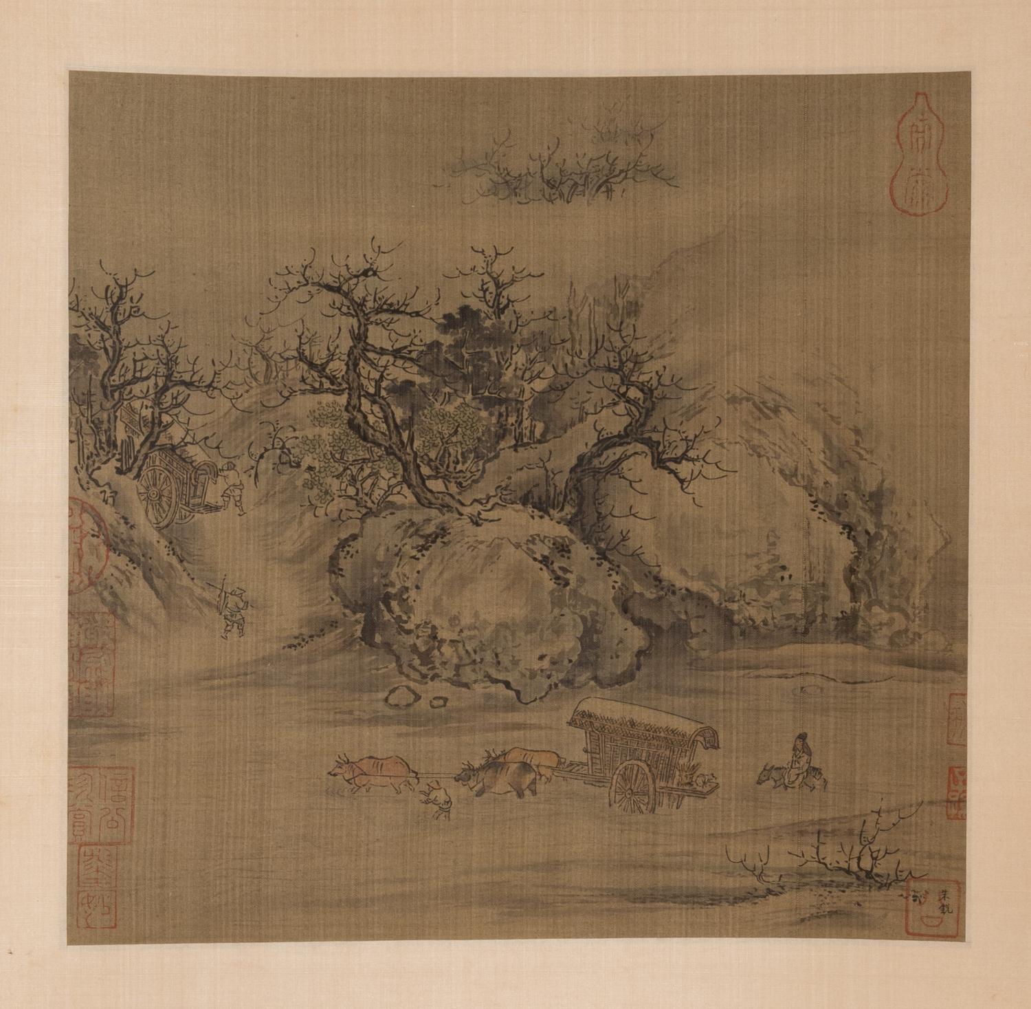 Four Chinese Prints Depicting Landscape