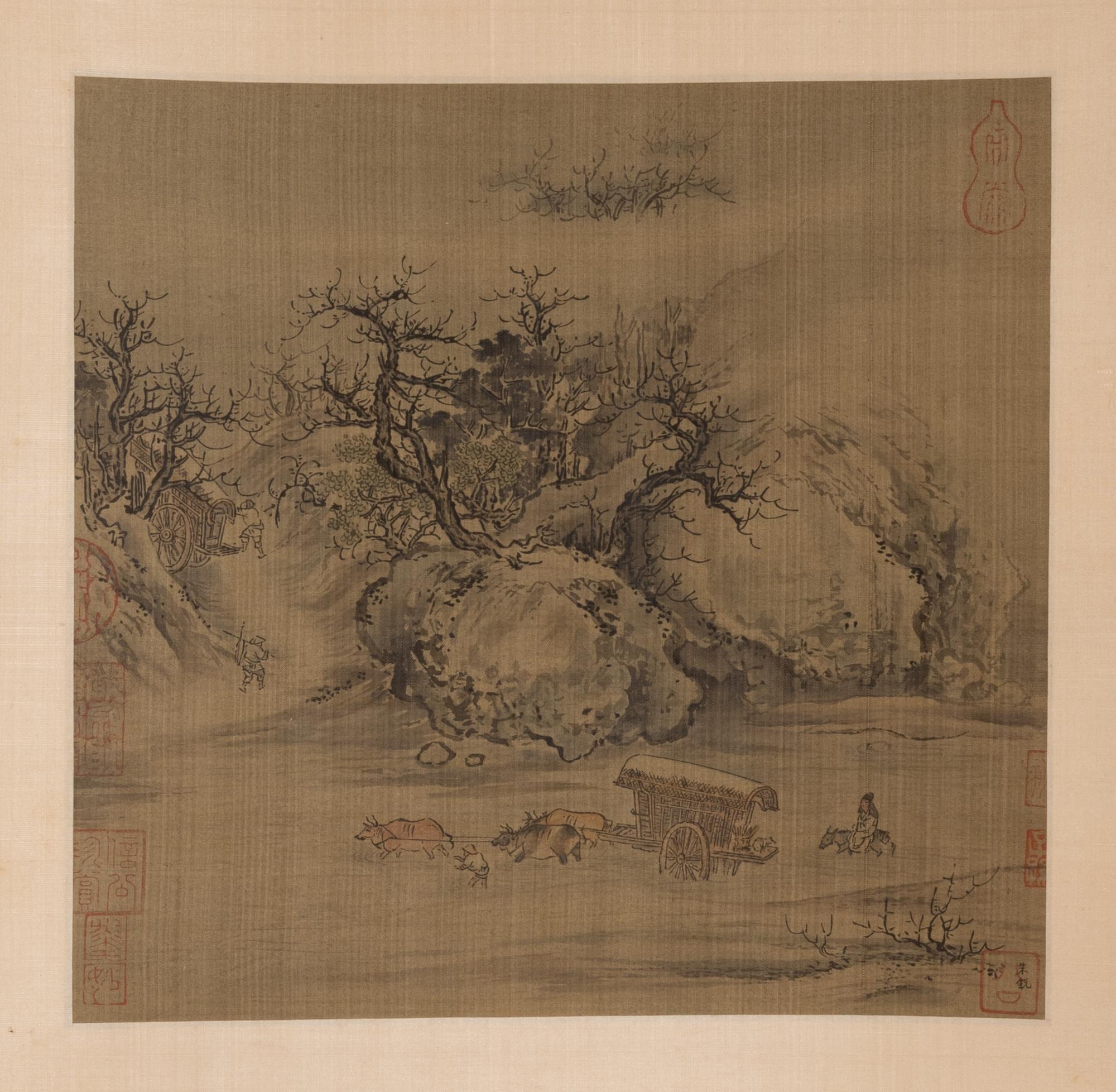Four Chinese Prints Depicting Landscape