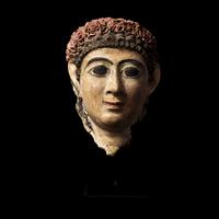 An Egyptian Cartonnage Mummy Mask