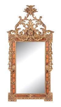 An Italian Louis XV Style Giltwood Mirror — 19TH CENTURY