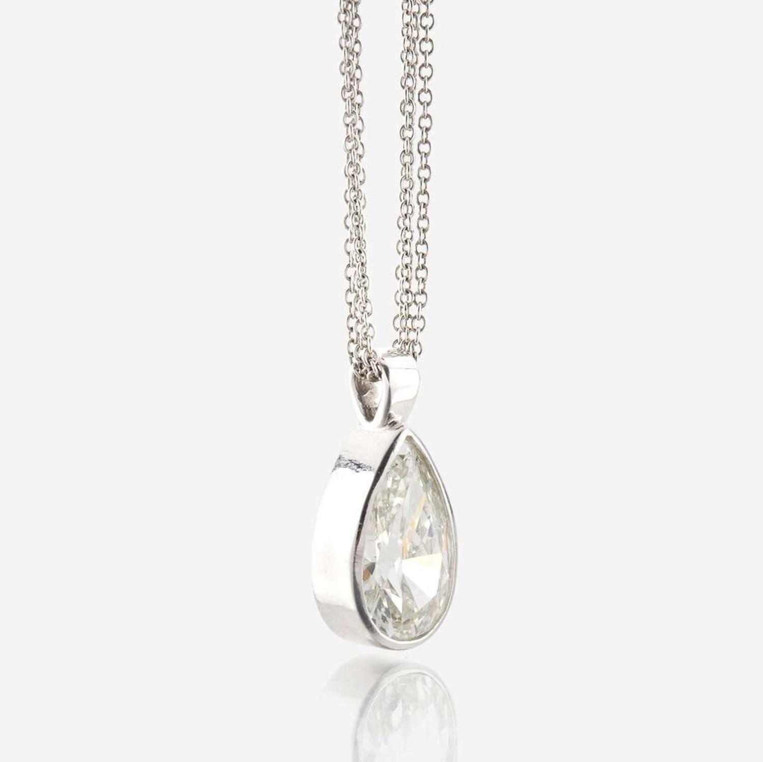 A diamond pendant