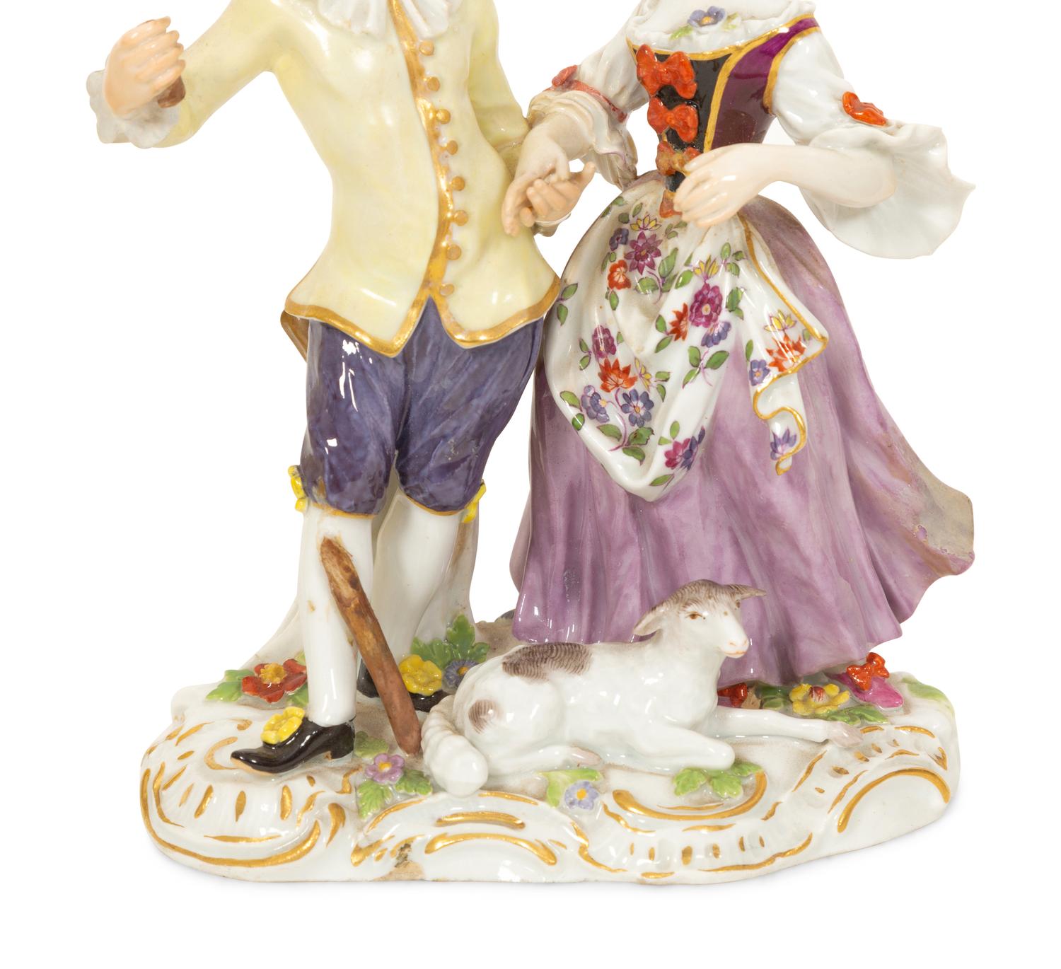 Three Meissen Jubilee Porcelain Figures