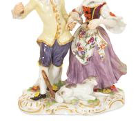 Three Meissen Jubilee Porcelain Figures