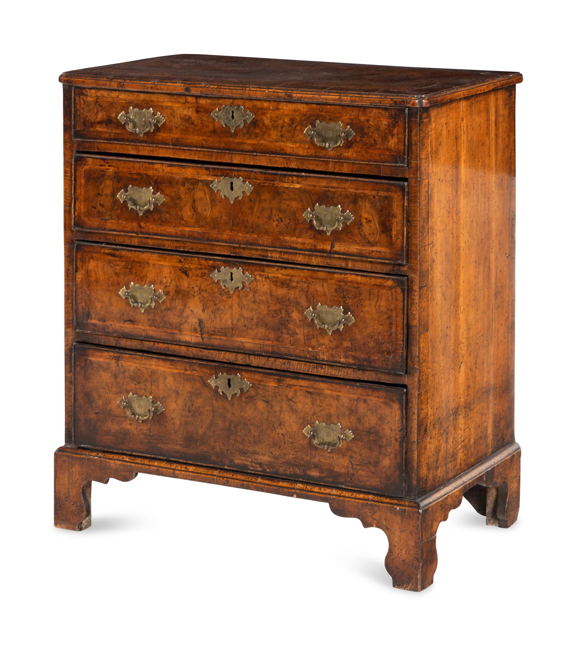 A George I Walnut Chest of Drawers