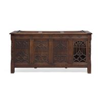 A Tudor Revival Oak Chest