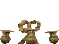 A Pair of Louis XVI Style Gilt Bronze Sconces