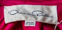 An Oscar de la Renta Fuschia Silk Evening Cape,