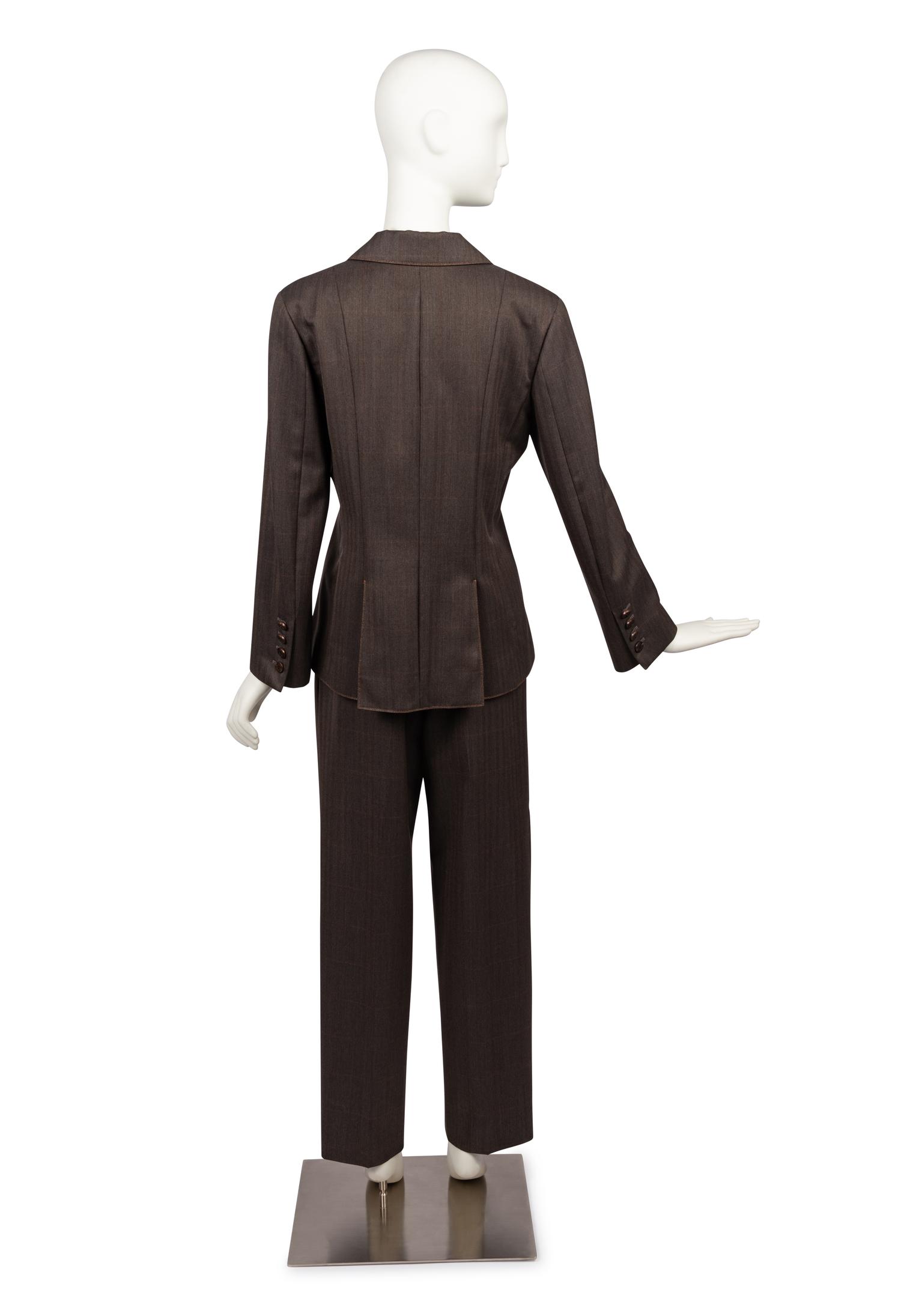 Chanel Brown Pant Suit, 2000-10s