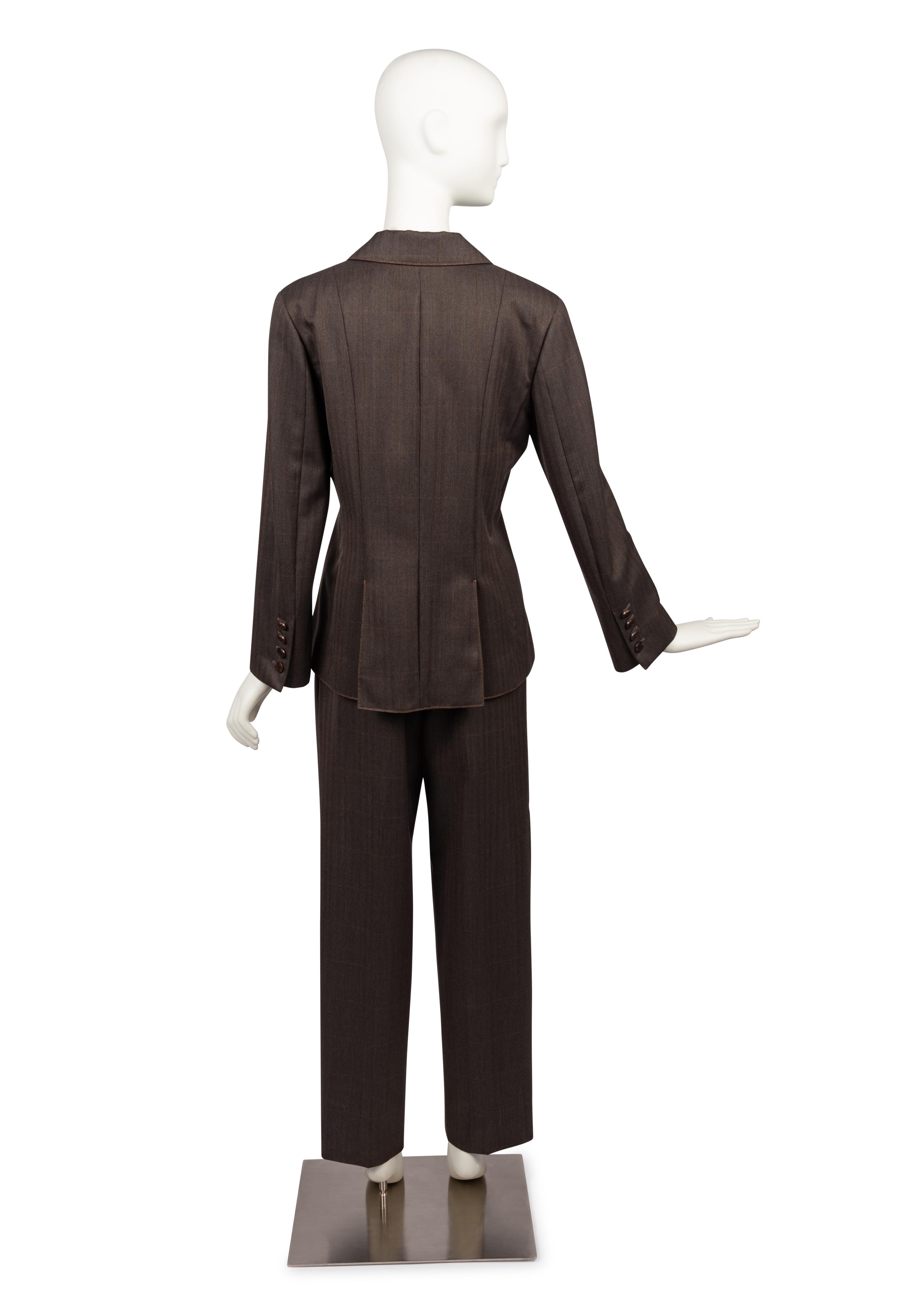 Chanel Brown Pant Suit, 2000-10s