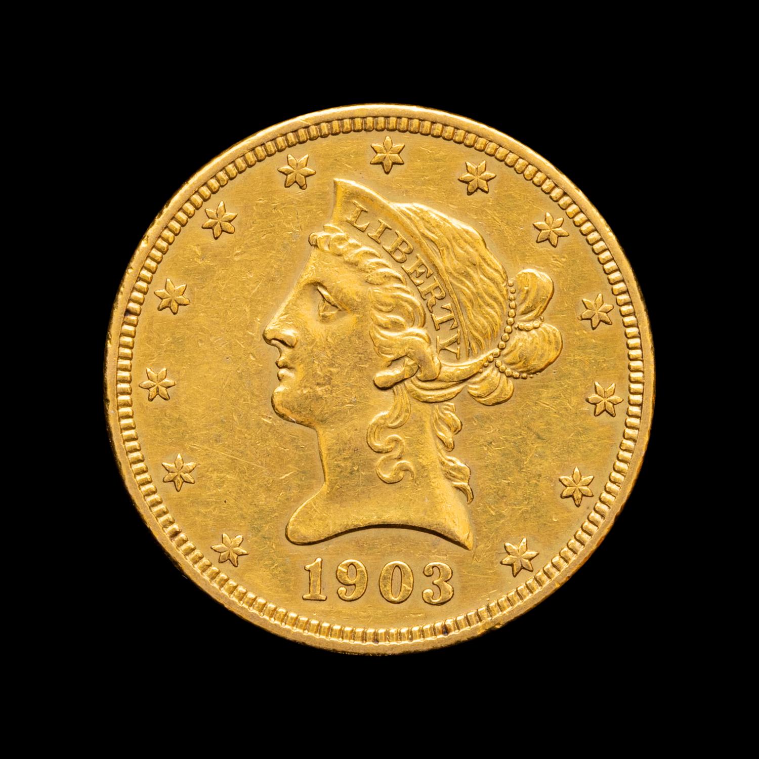 A 1903 Liberty Head $10 Gold Coin