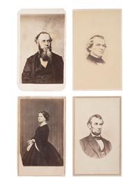 [POLITICS - CIVIL WAR]. 6 images, incl. Lincoln and views of Washington, DC, landmarks.