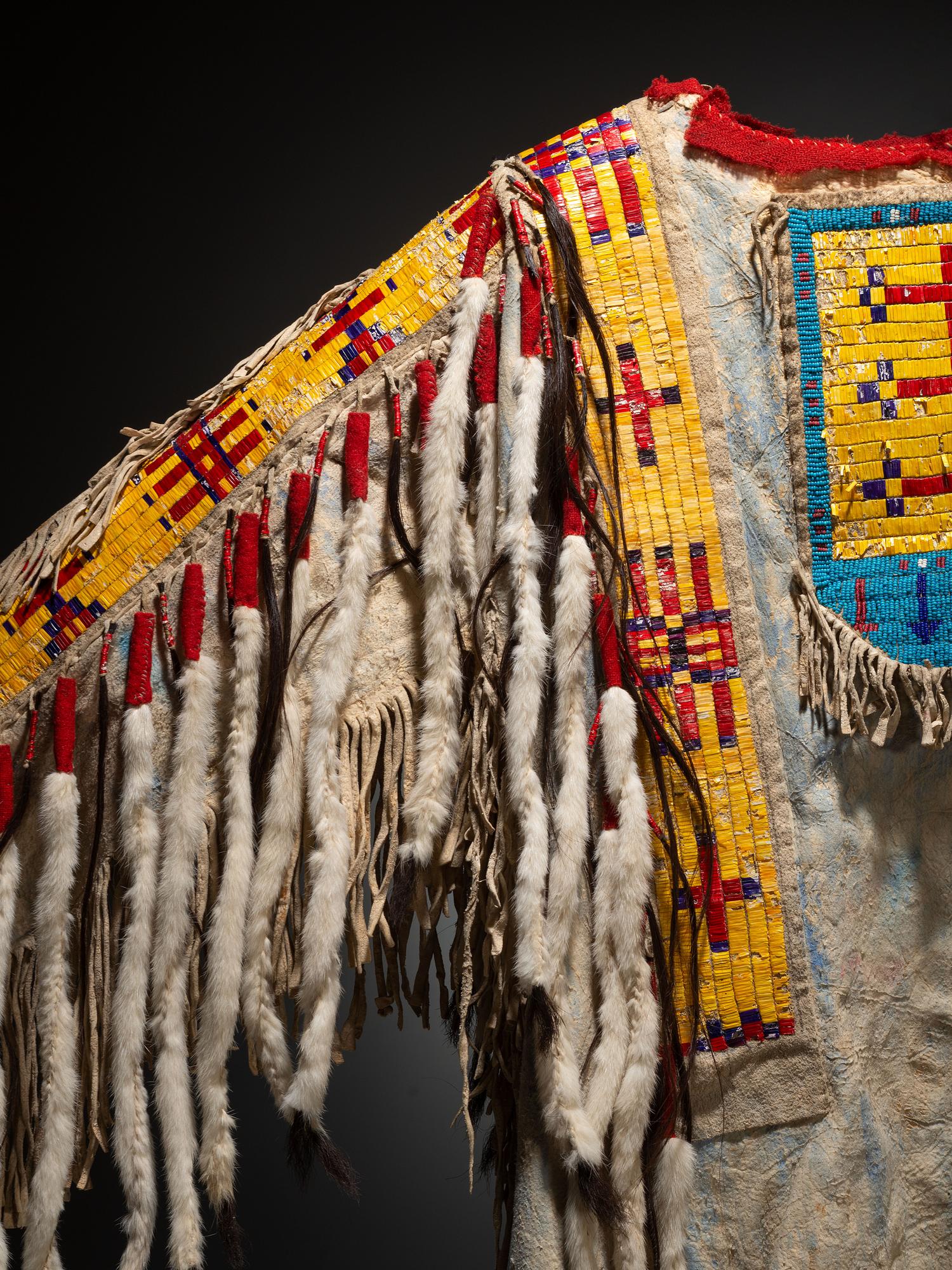 Sioux Quilled and Beaded Hide Shirt