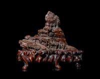 A Chinese Agarwood 'Mountain' Boulder