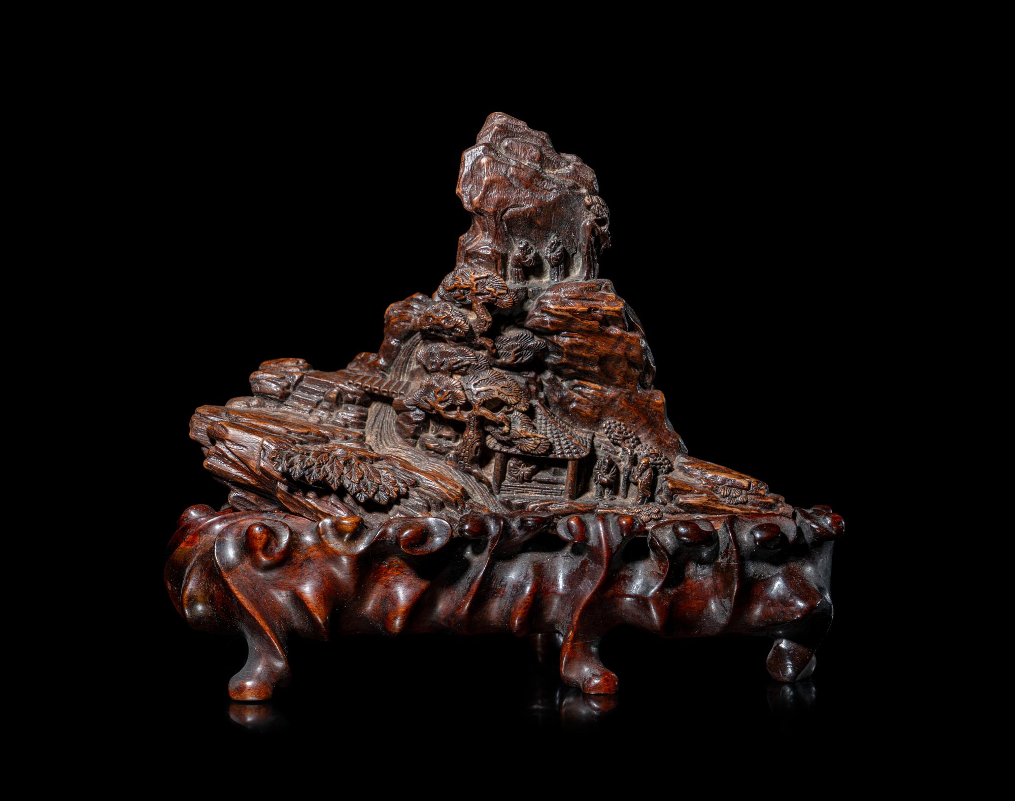 A Chinese Agarwood 'Mountain' Boulder