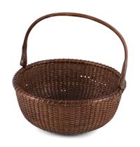 A Round Nantucket Basket, Attributed to William Appleton (1851-1919)