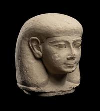 An Egyptian Limestone Canopic Jar Lid for Imseti