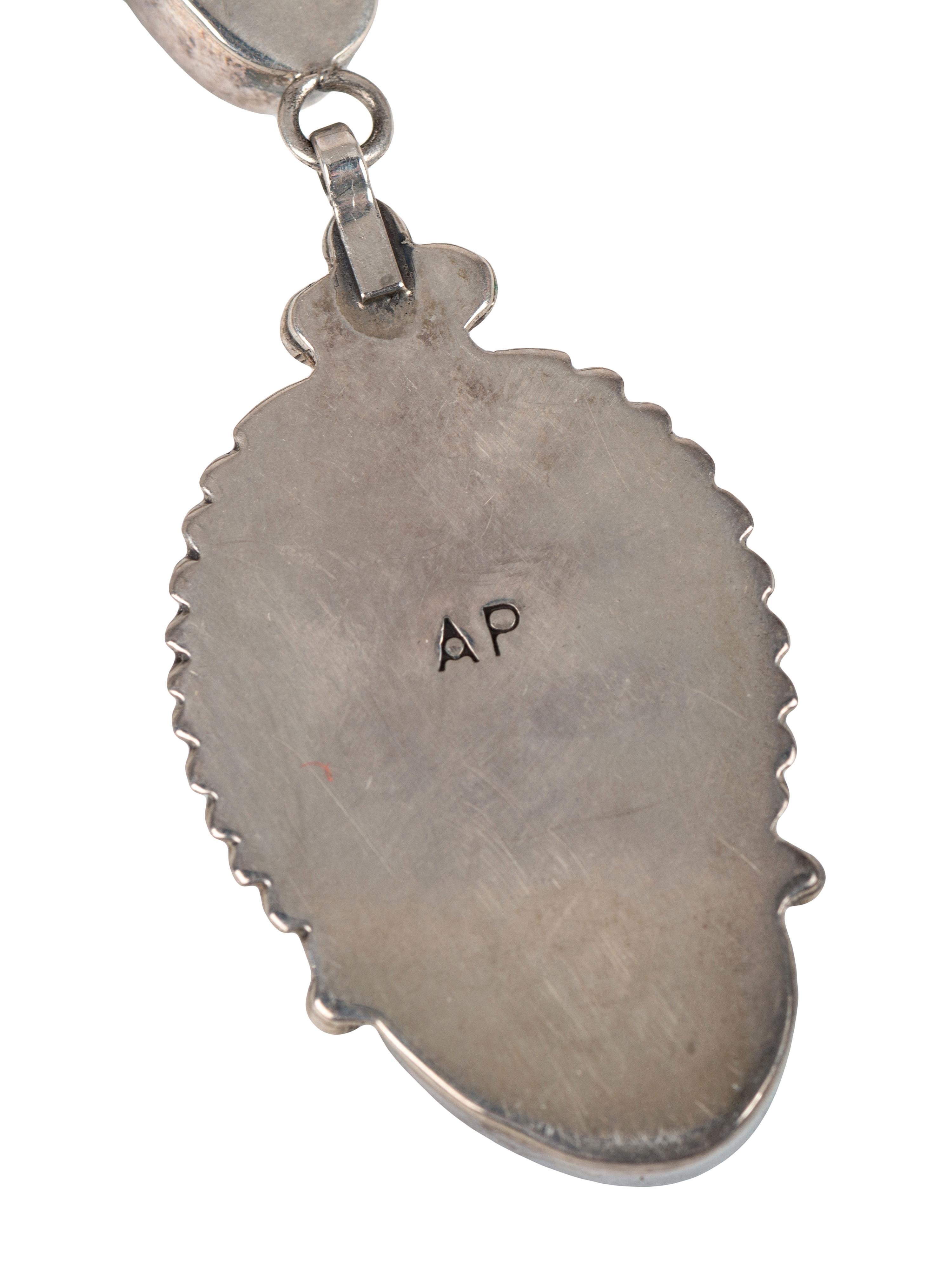 Navajo and Zuni Silver and Turquoise Pendants AND Necklaces