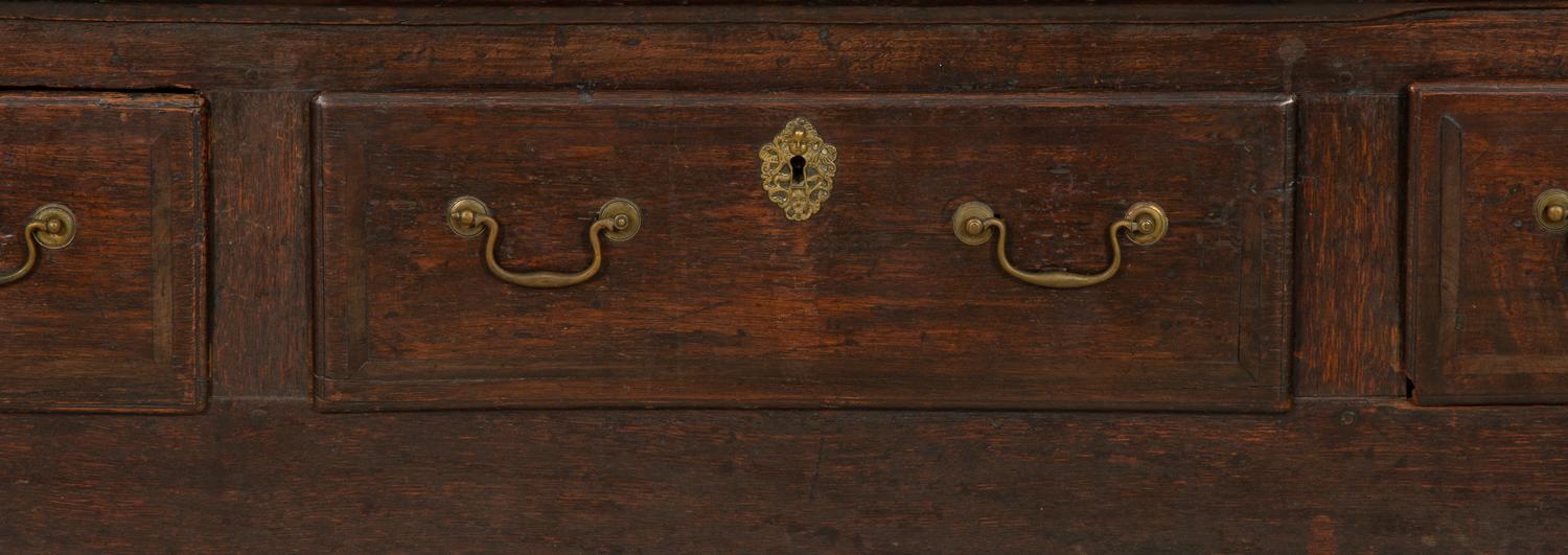 A Welsh Oak Clock-Inset Cupboard