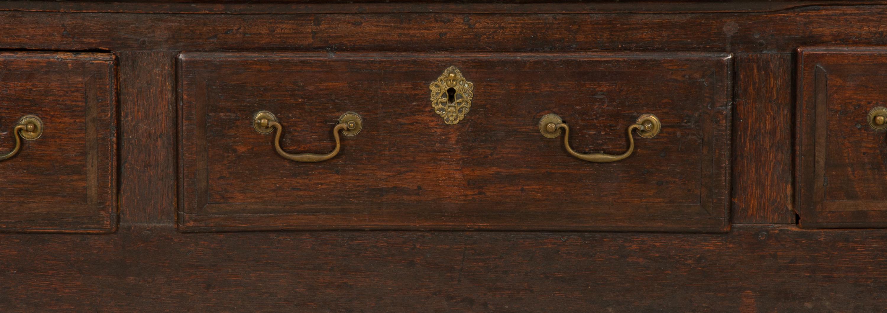 A Welsh Oak Clock-Inset Cupboard