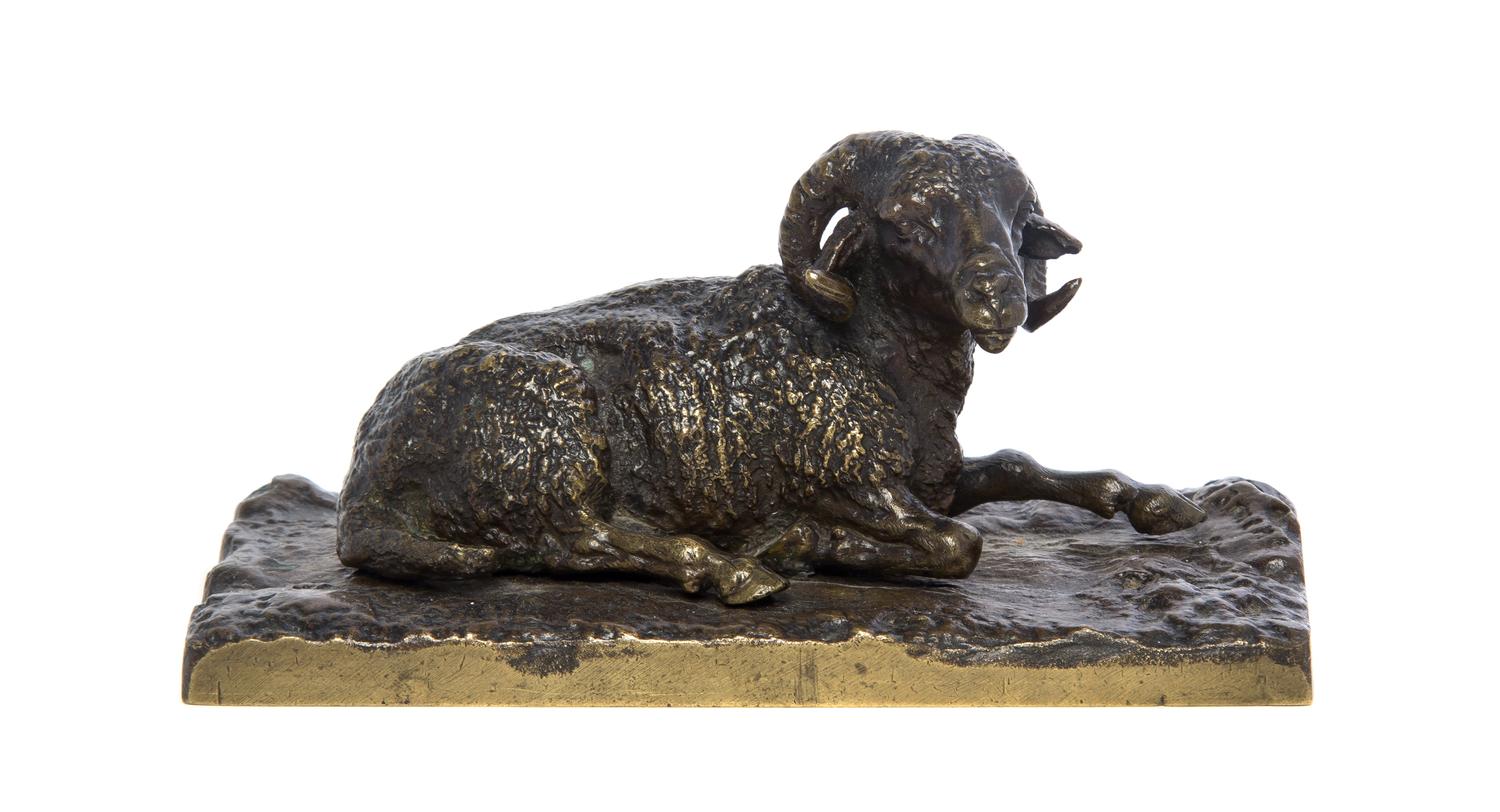 A French Bronze Animalier Figure, PIERRE JULES MENE (1810-1979), Width 6 inches. — PIERRE JULES MENE (1810-1979),