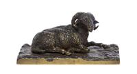 A French Bronze Animalier Figure, PIERRE JULES MENE (1810-1979), Width 6 inches. — PIERRE JULES MENE (1810-1979),