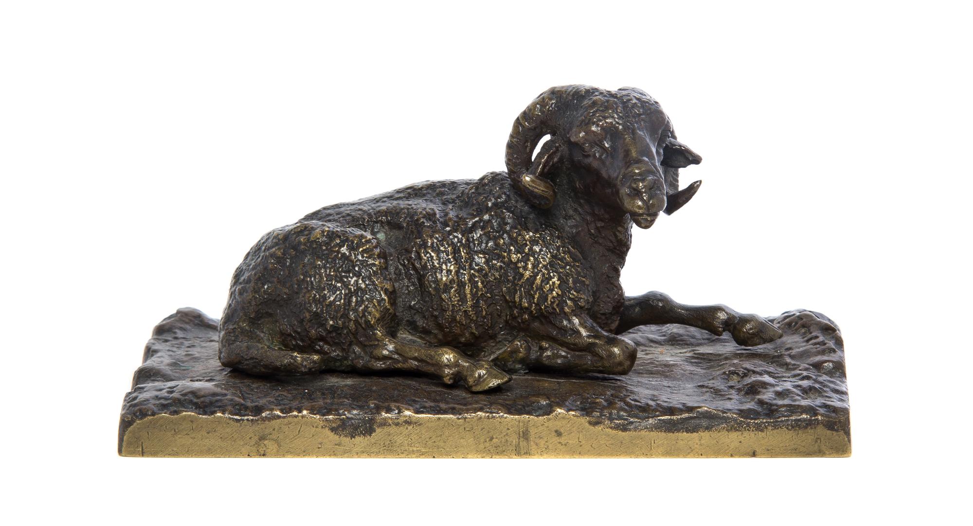 A French Bronze Animalier Figure, PIERRE JULES MENE (1810-1979), Width 6 inches. — PIERRE JULES MENE (1810-1979),