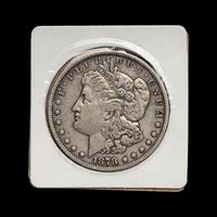 An 1878-CC Morgan $1 Coin