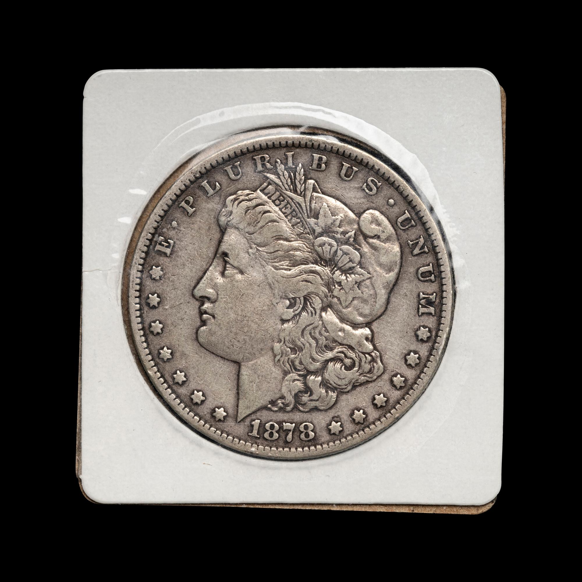 An 1878-CC Morgan $1 Coin