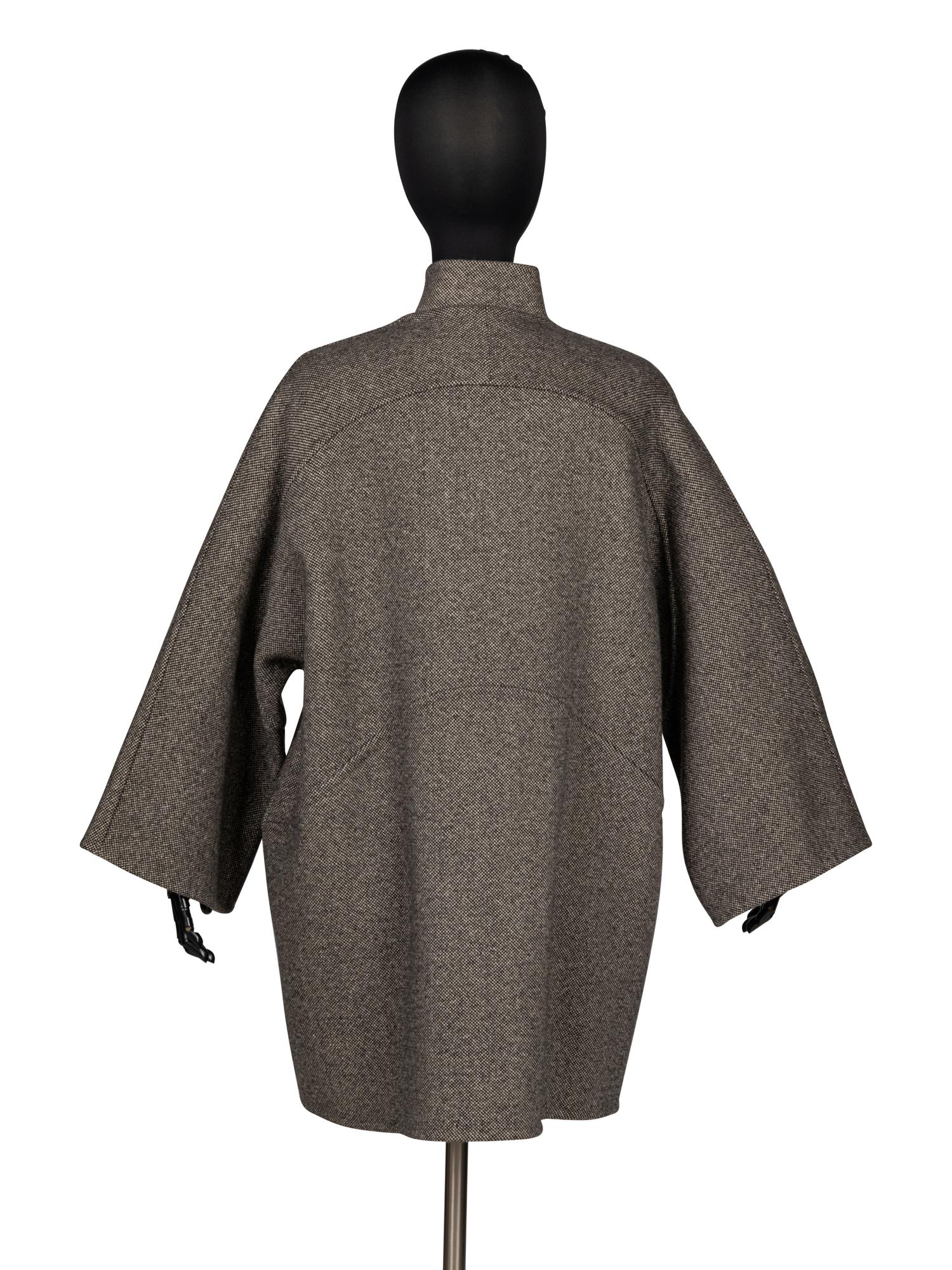 Ralph Rucci, Grey Double Faced Cashmere Coat