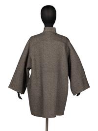 Ralph Rucci, Grey Double Faced Cashmere Coat