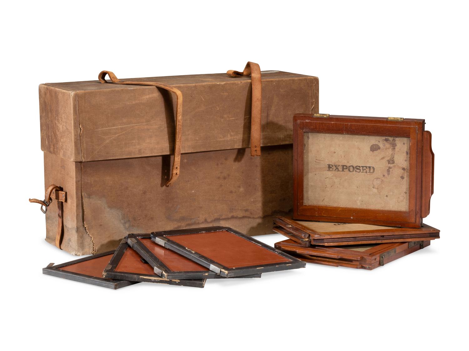 [EARLY PHOTOGRAPHY]. Eastman Dry Plate & Film Co. Interchangeable View camera. Rochester, NY, ca late 1886-1887.