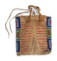 Sioux Beaded and Quilled Hide Bag