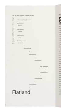 [Fine Press - Arion Press]. Abott, Edwin A. (1836-1926). Flatland. A Romance of Many Dimensions . San Francisco: Arion Press, 1980.