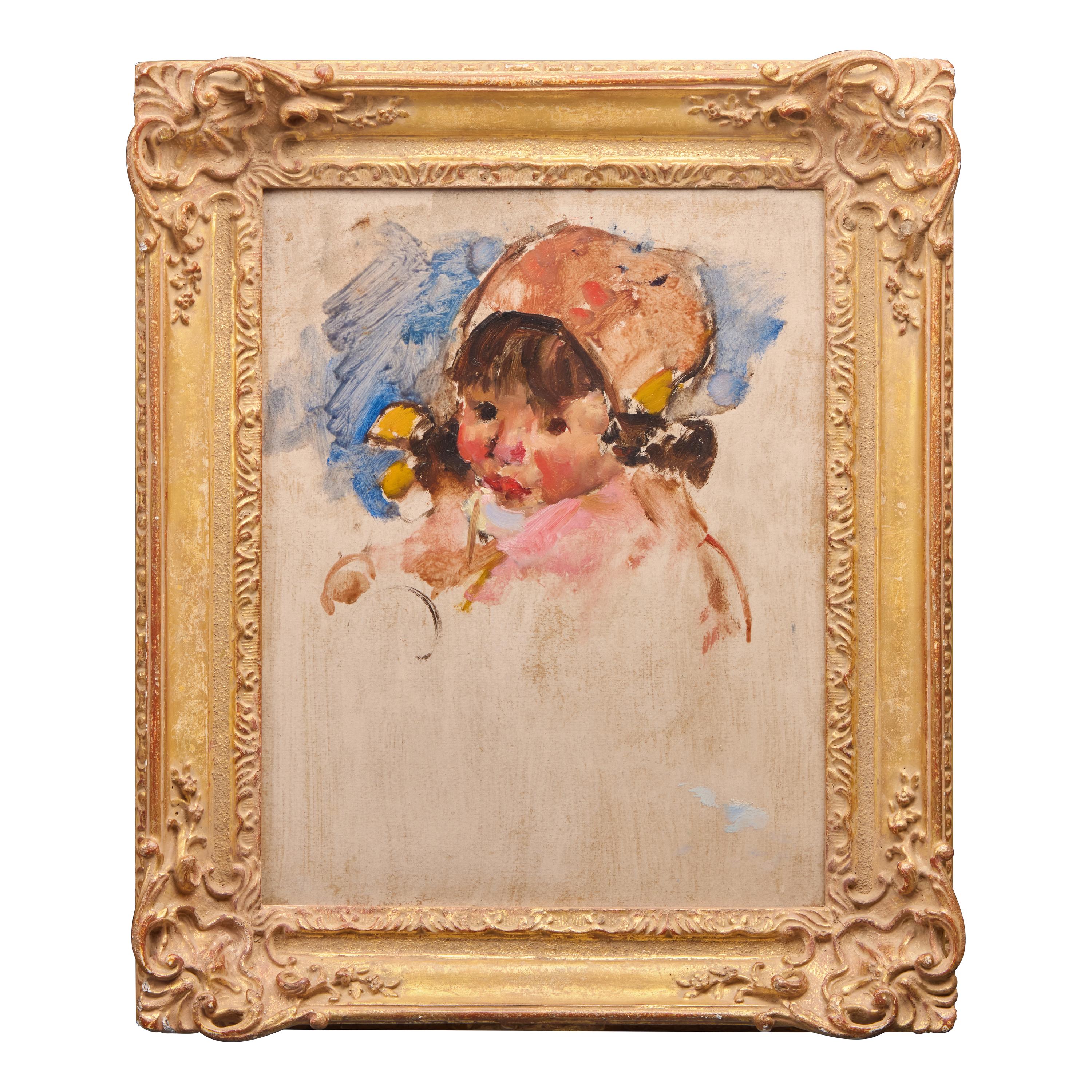 Martha Walter (American, 1875–1976) — Girl in Pink Bonnet