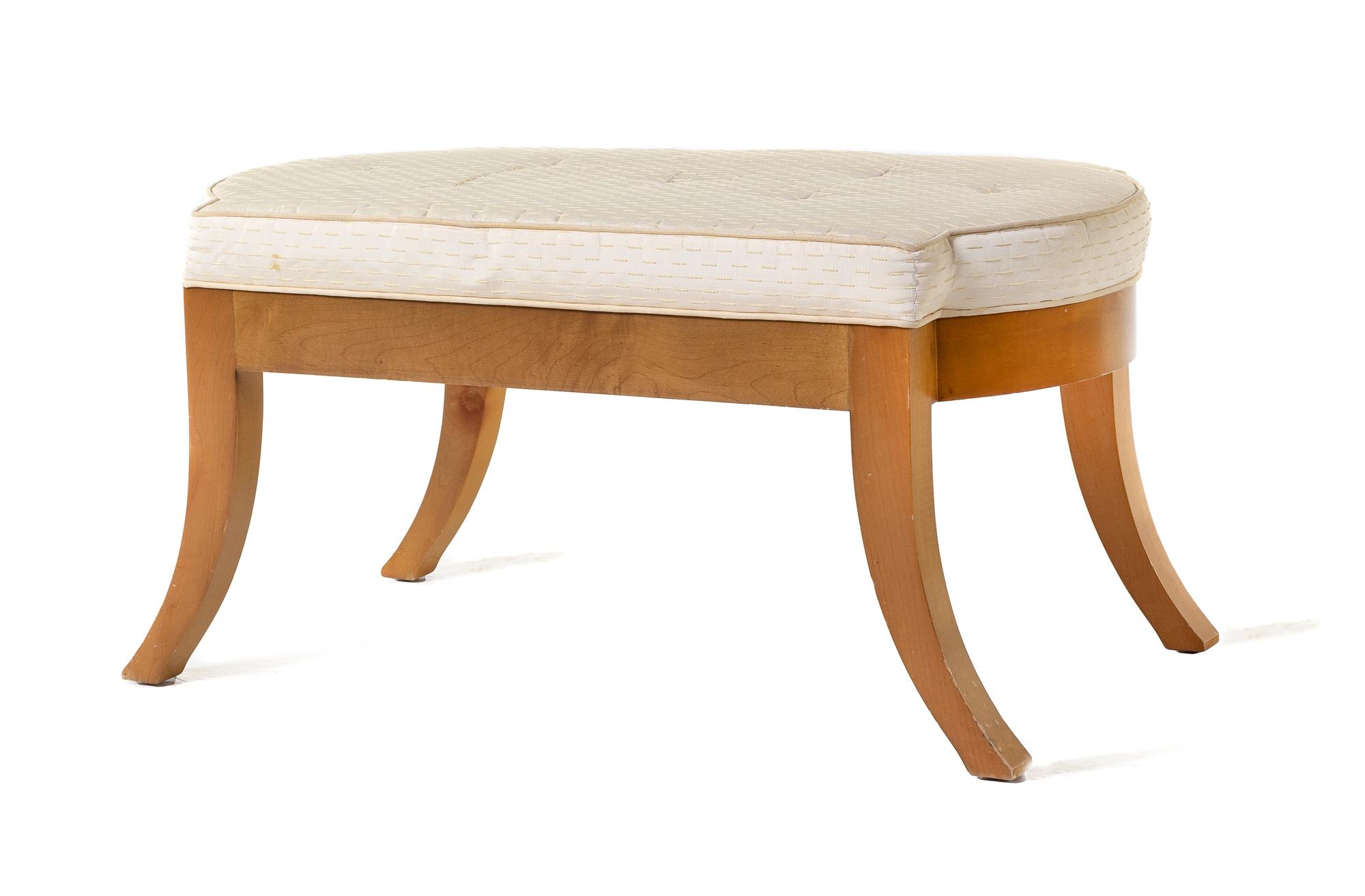 An Art Deco Style Fruitwood Bench