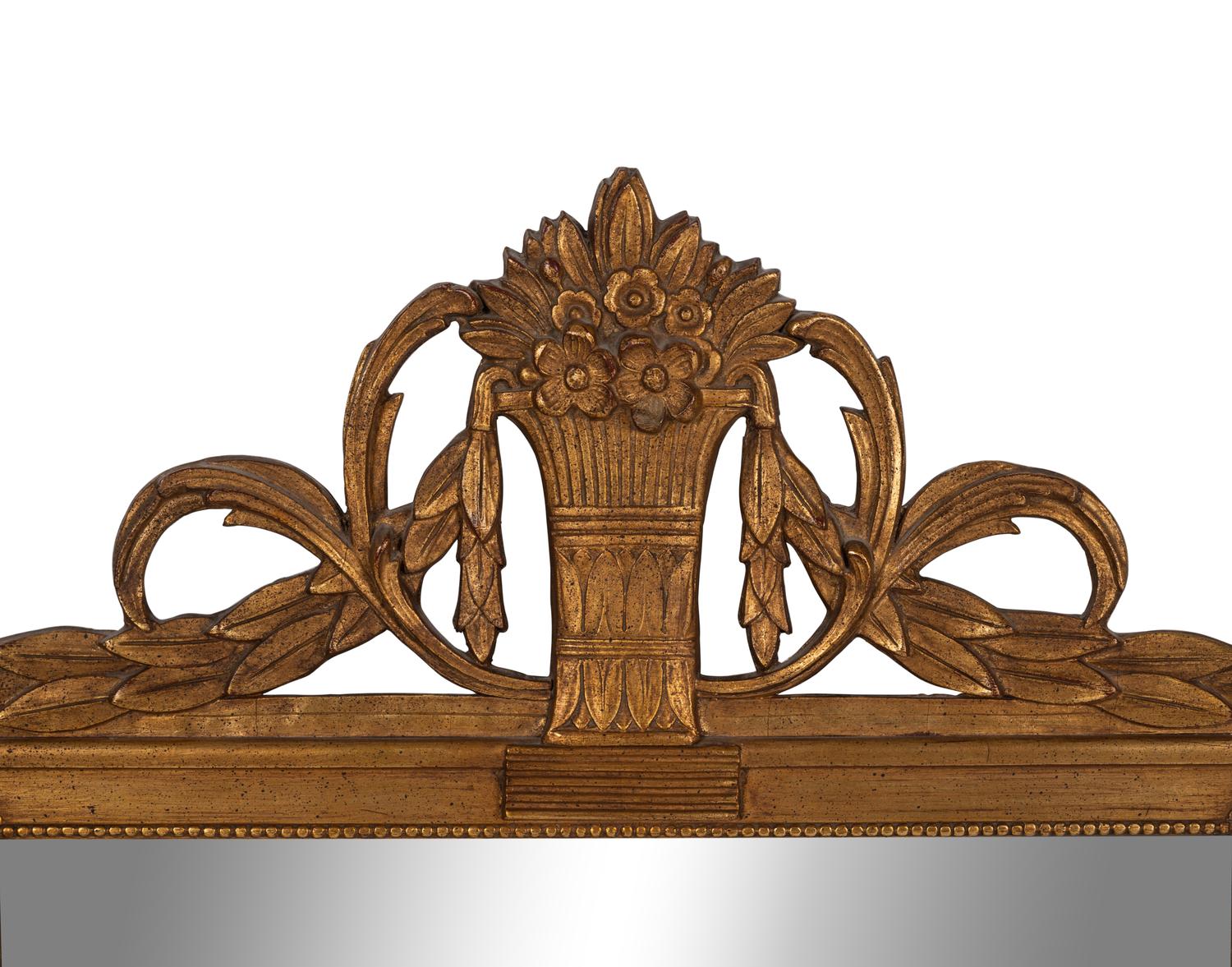 A Continental Style Giltwood Mirror
