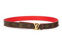 Two Designer Belts: One Louis Vuitton, One Gucci